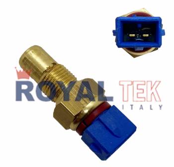 BULBO SENSOR TEMPERATURA DE AGUA ROYALTEK - TEMPERATURA110 AISLANTE AZUL ARO ROJO / PEUGEOT 205 405 BOXER --- OEM 133833 9608913880